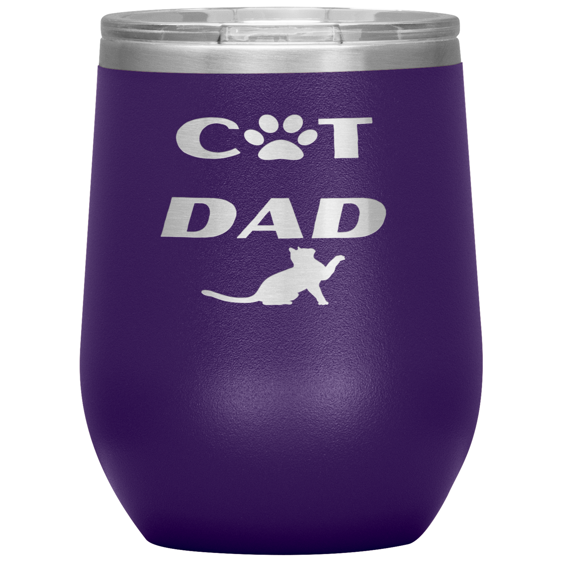 Cat Dad Wine Tumbler - Madison's Mutt Mall