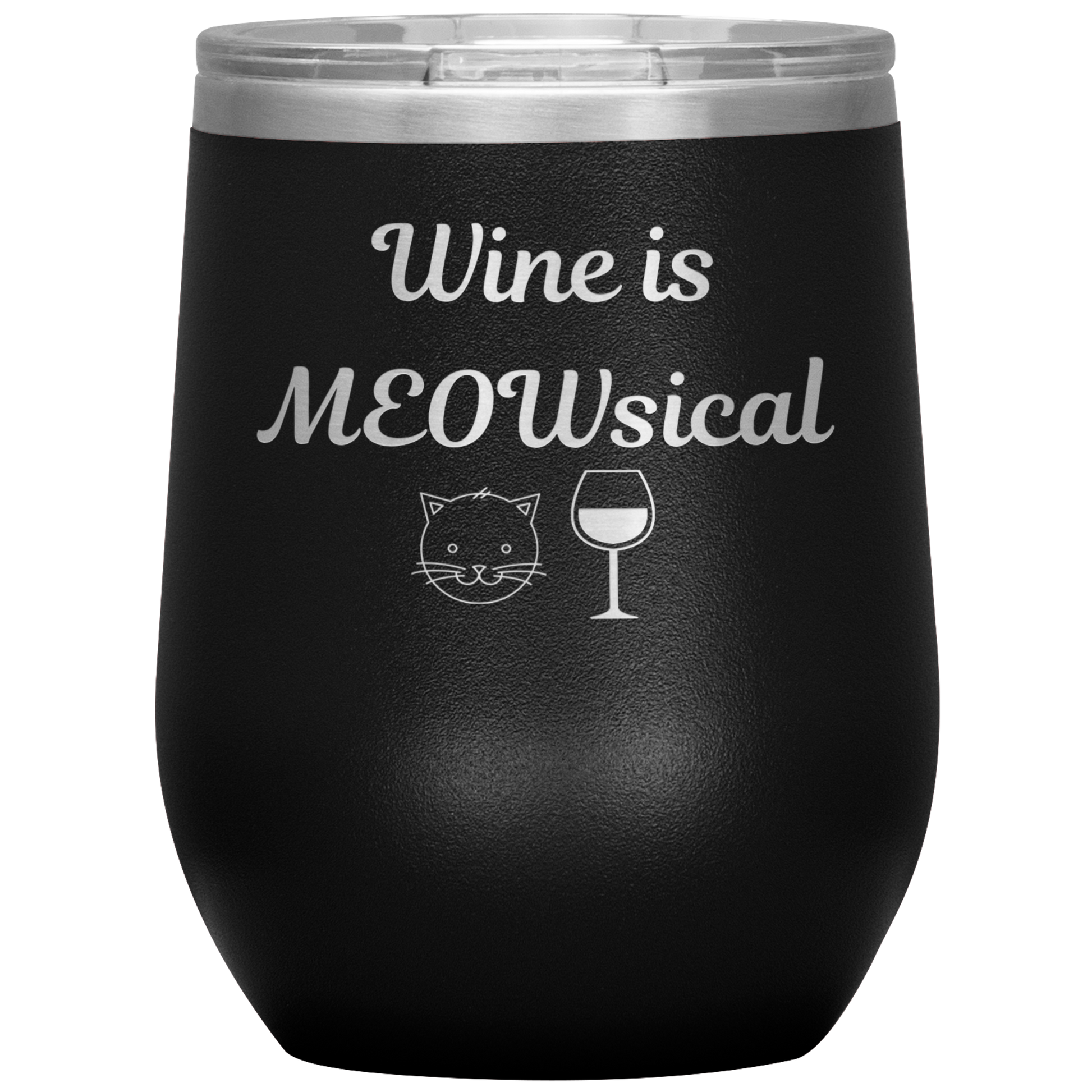 Wine is MEOWsical Tumbler - Madison's Mutt Mall