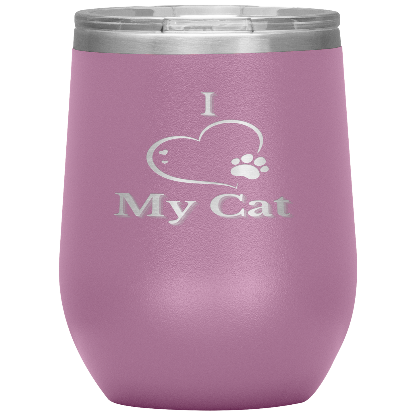 I Love My Cat Wine Tumbler - Madison's Mutt Mall