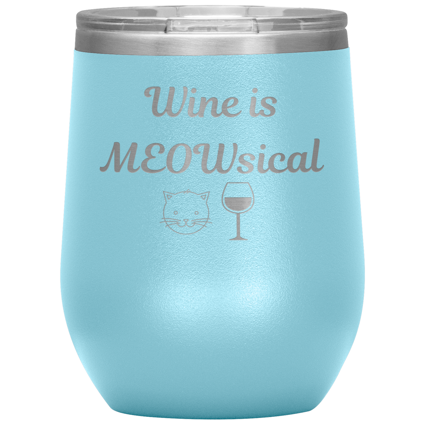 Wine is MEOWsical Tumbler - Madison's Mutt Mall