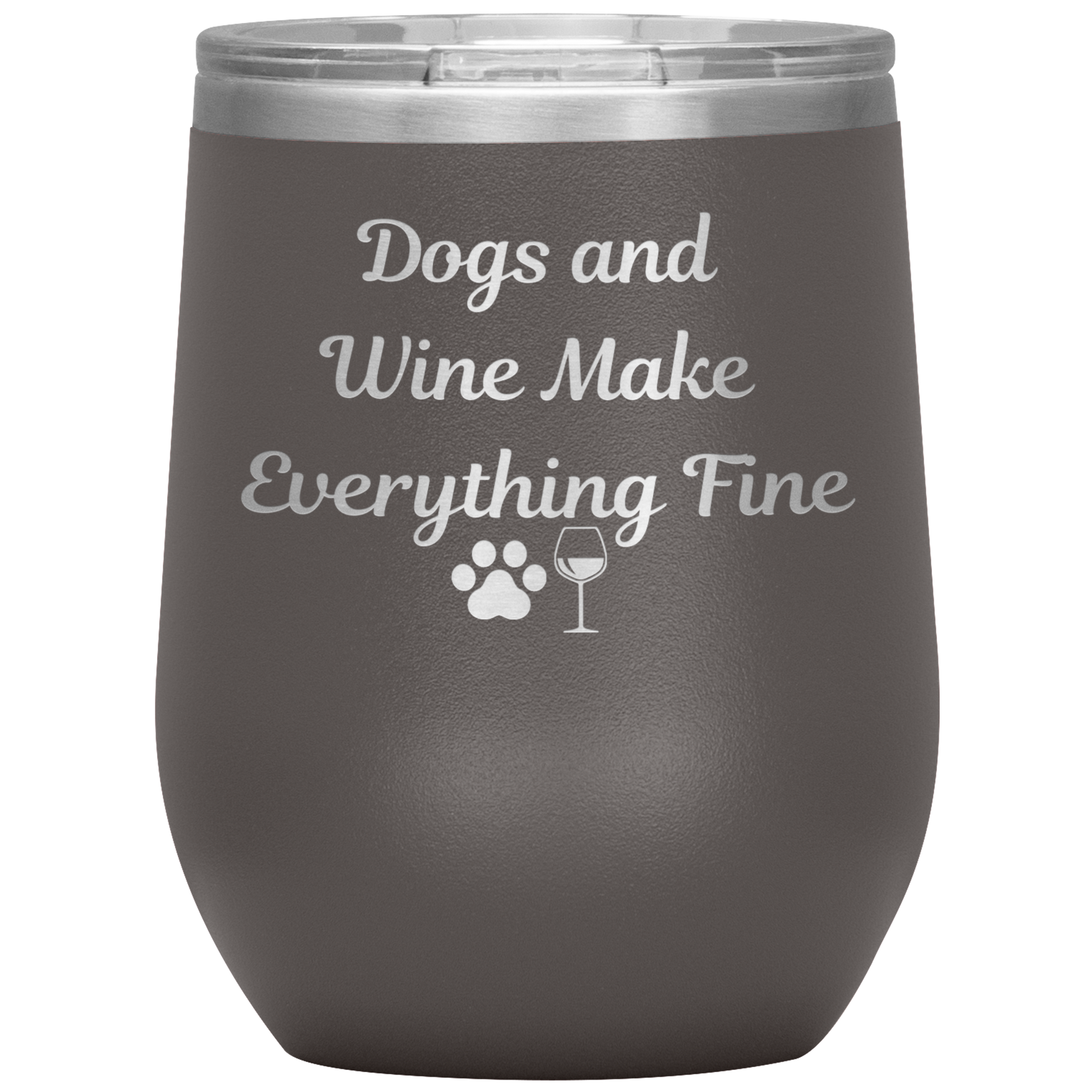 Dogs & Wine Tumbler - Madison's Mutt Mall