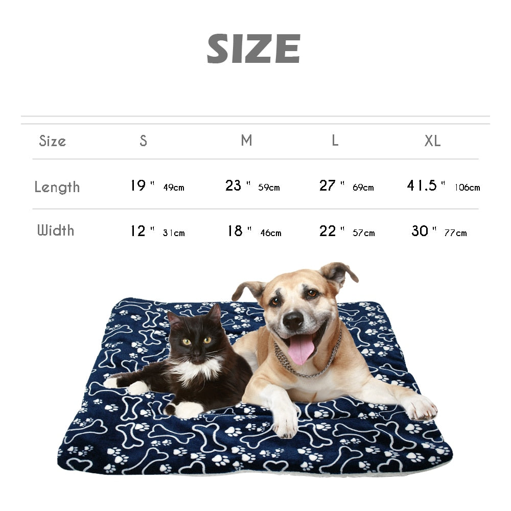 Soft Fleece Pet Sleeping Pad - Madison's Mutt Mall