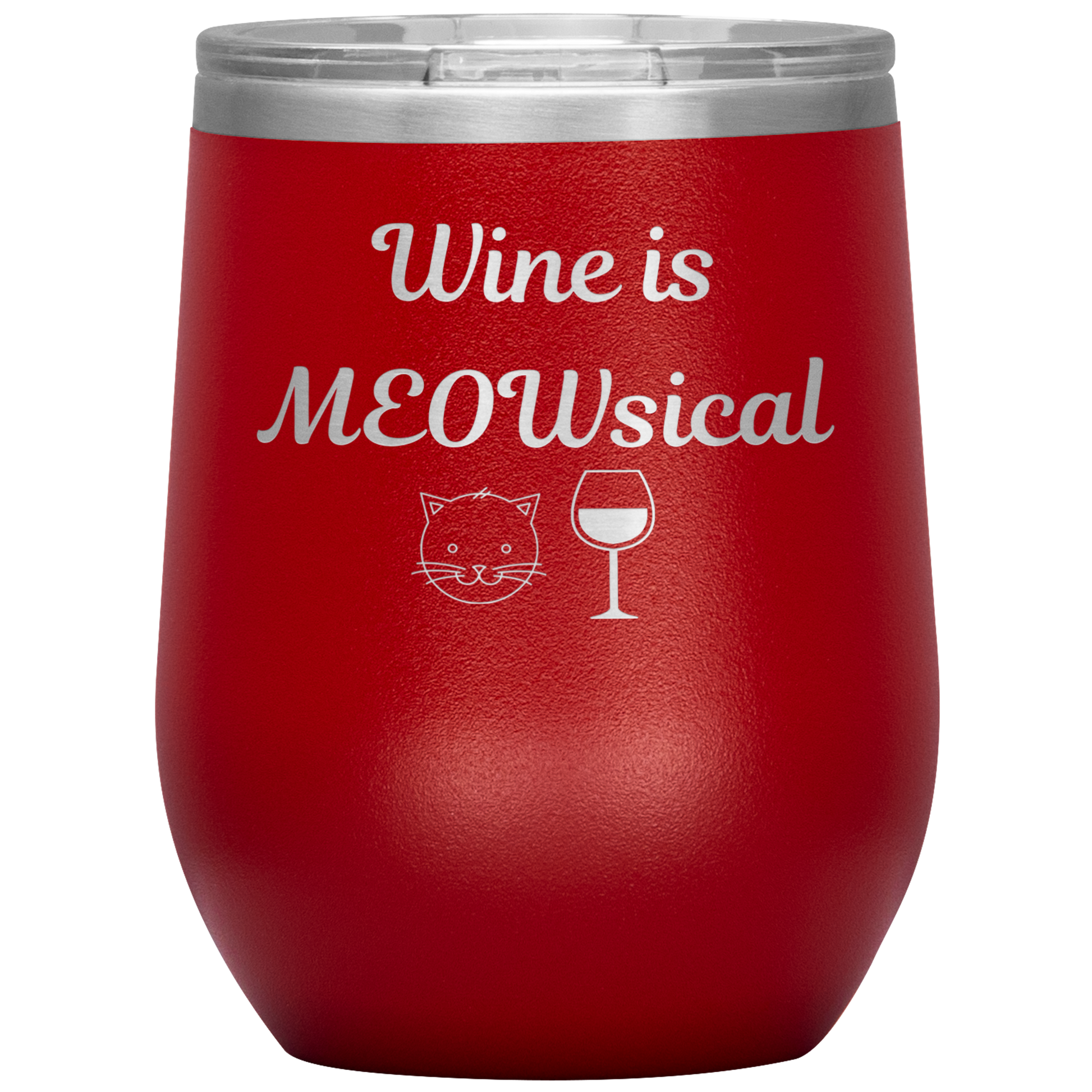 Wine is MEOWsical Tumbler - Madison's Mutt Mall