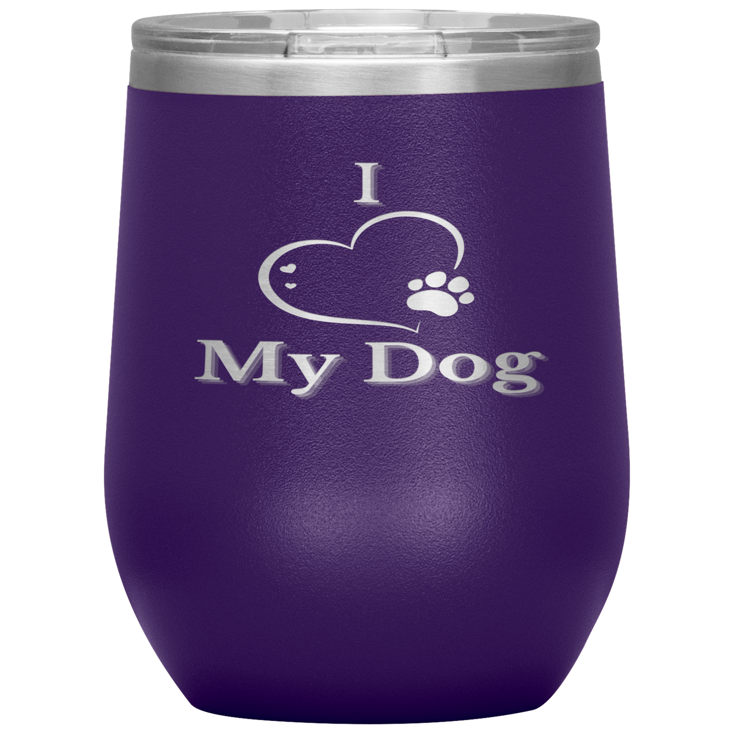 I Love My Dog Wine Tumbler - Madison's Mutt Mall