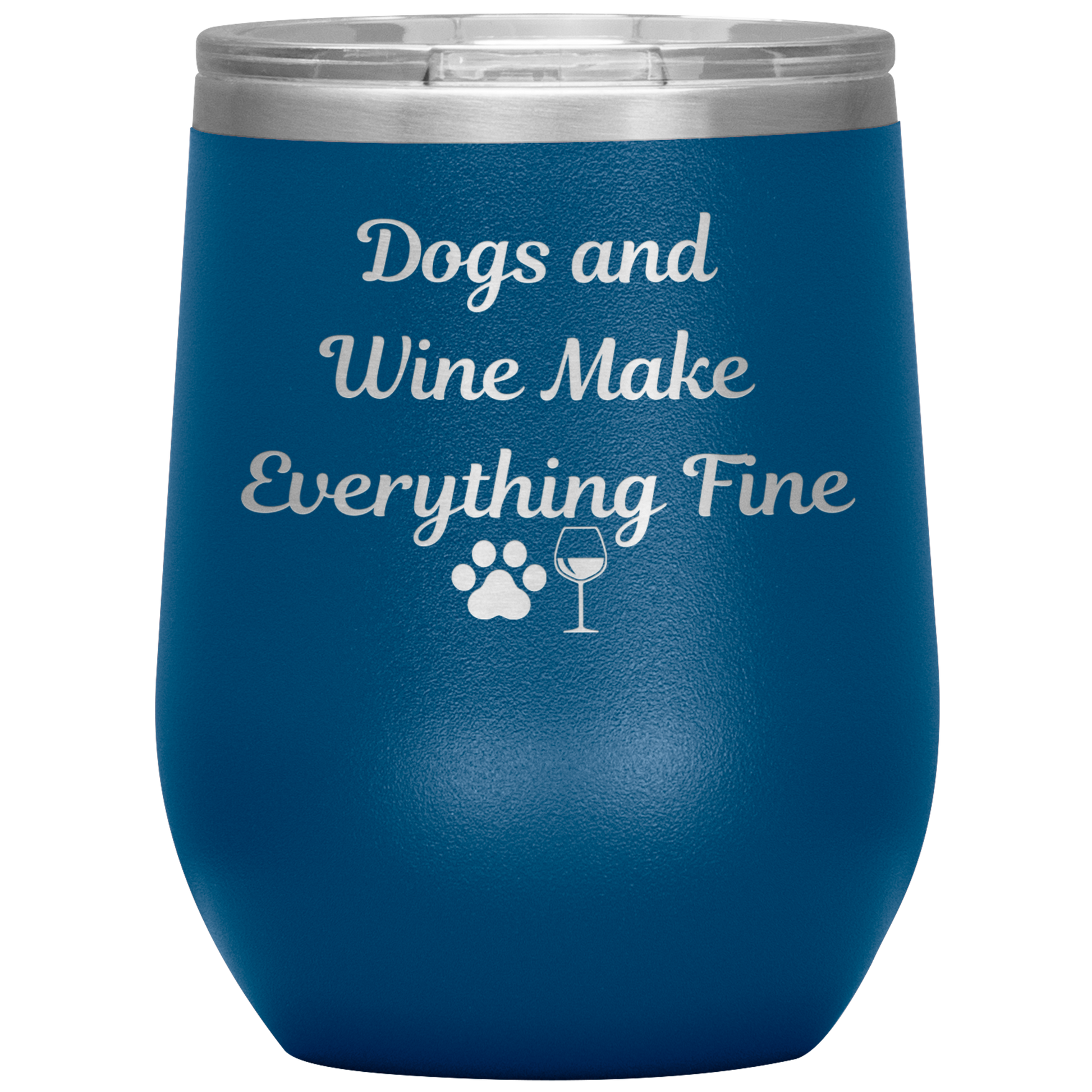 Dogs & Wine Tumbler - Madison's Mutt Mall