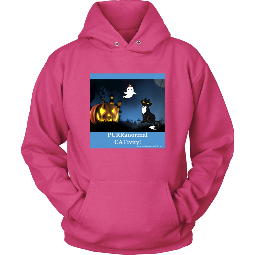 Cat Halloween Hoodie-PURRanormal CATivity - Madison's Mutt Mall