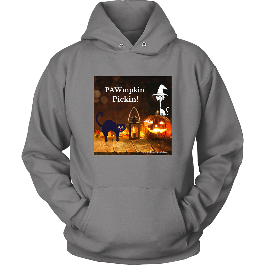 Cat Halloween Hoodie-PAWmpkin Pickin'! - Madison's Mutt Mall