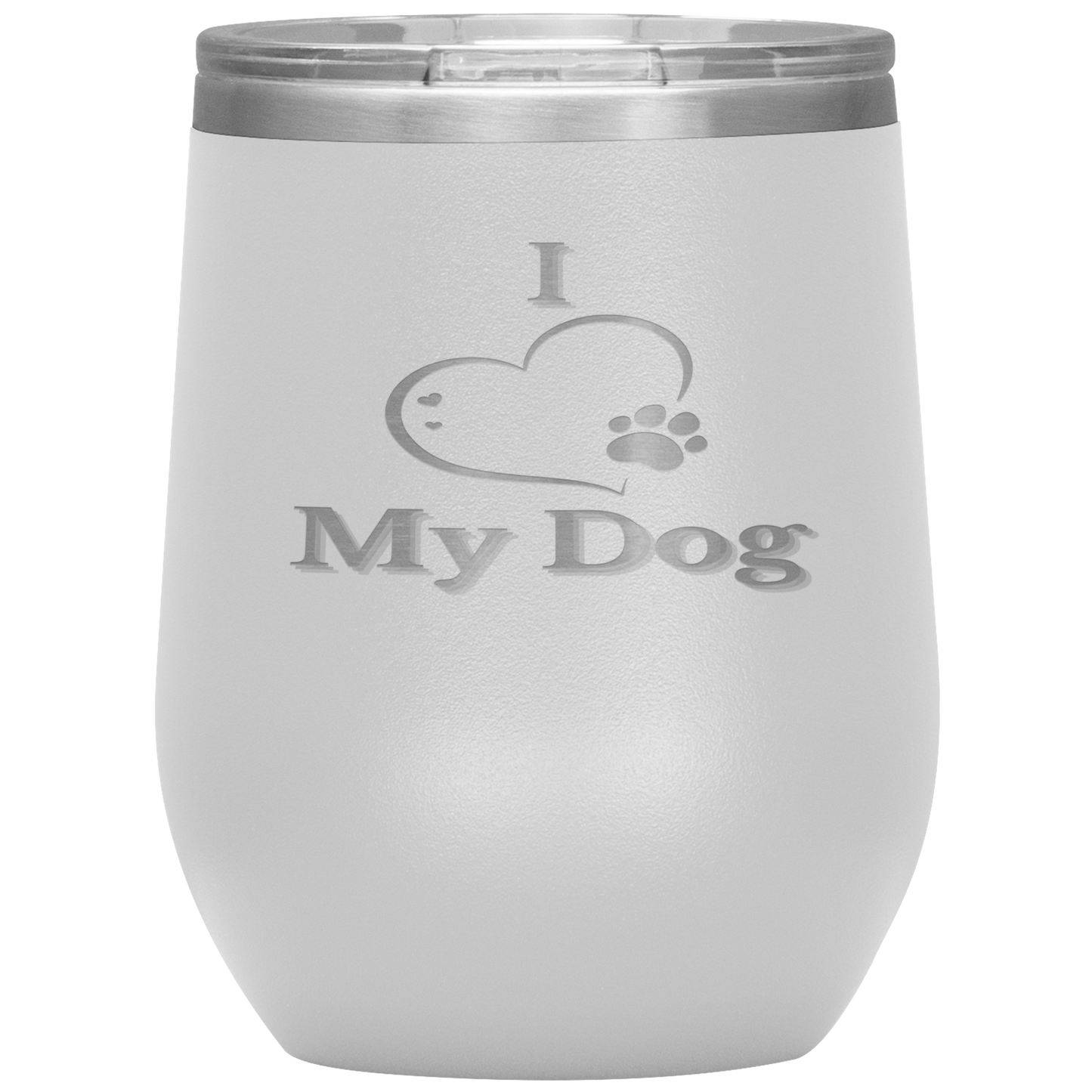 I Love My Dog Wine Tumbler - Madison's Mutt Mall