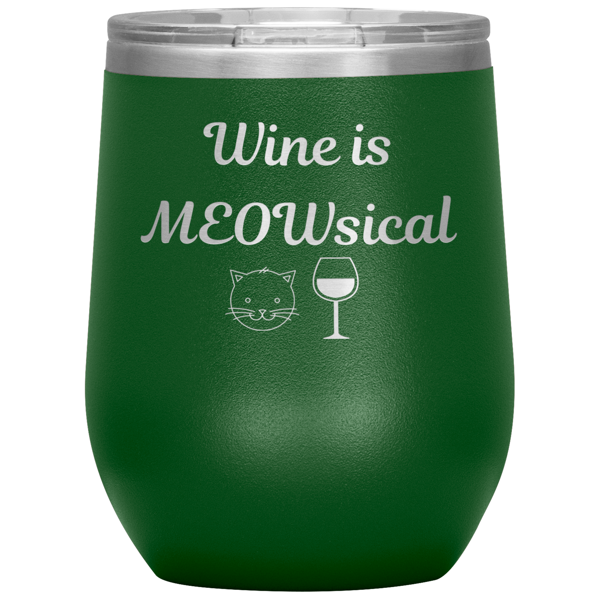 Wine is MEOWsical Tumbler - Madison's Mutt Mall