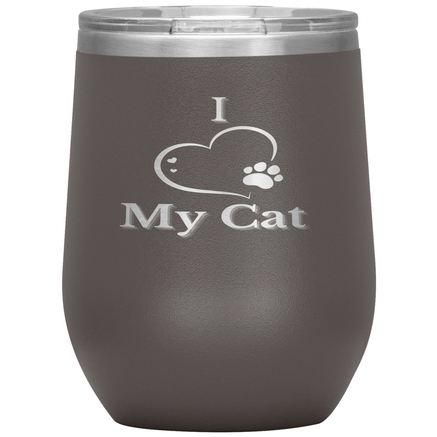 I Love My Cat Wine Tumbler - Madison's Mutt Mall