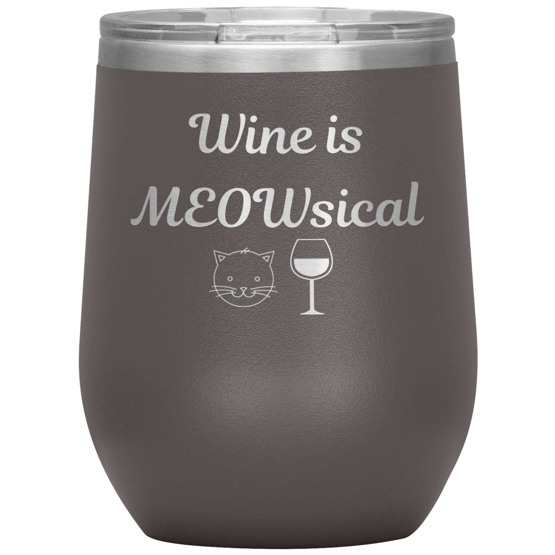 Wine is MEOWsical Tumbler - Madison's Mutt Mall