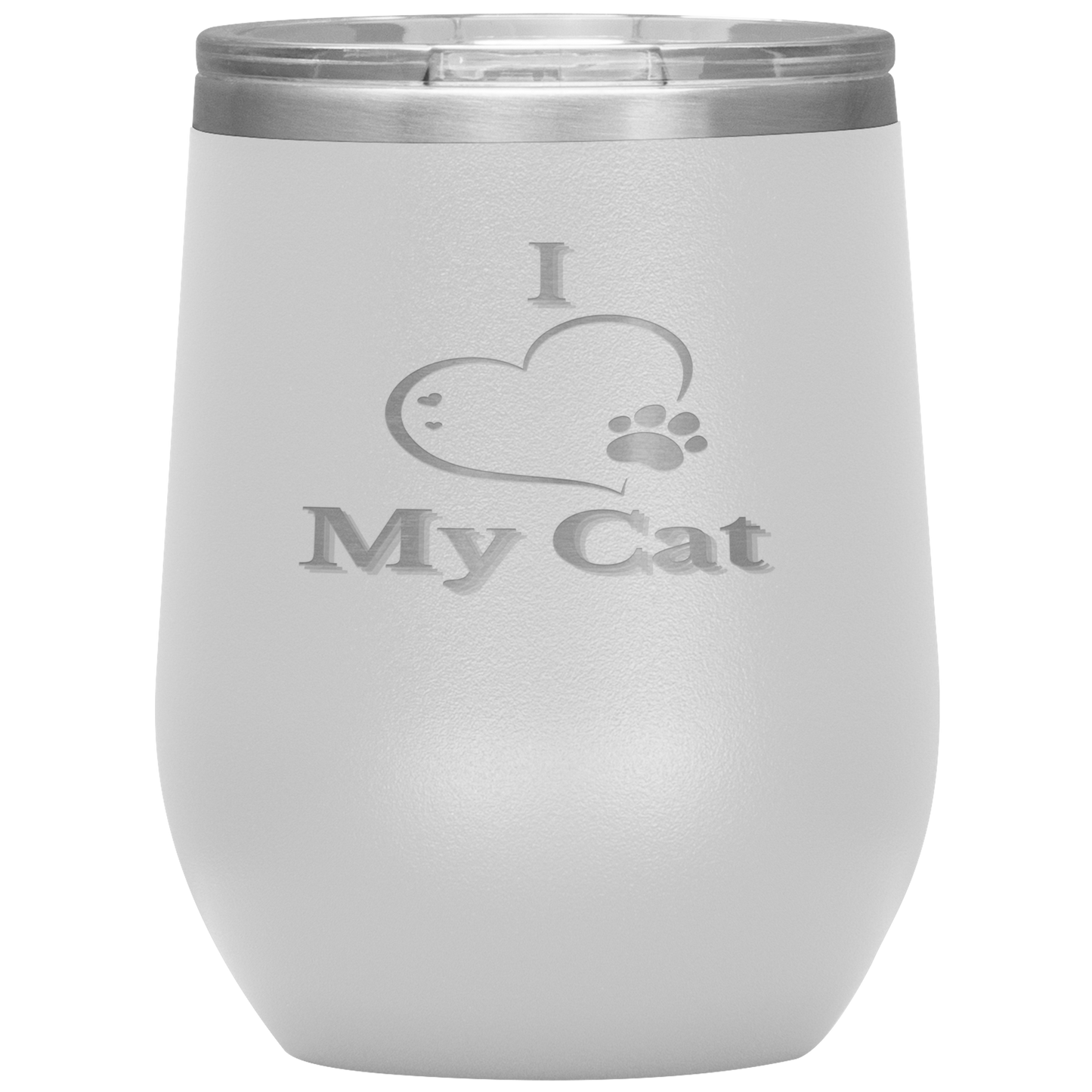 I Love My Cat Wine Tumbler - Madison's Mutt Mall